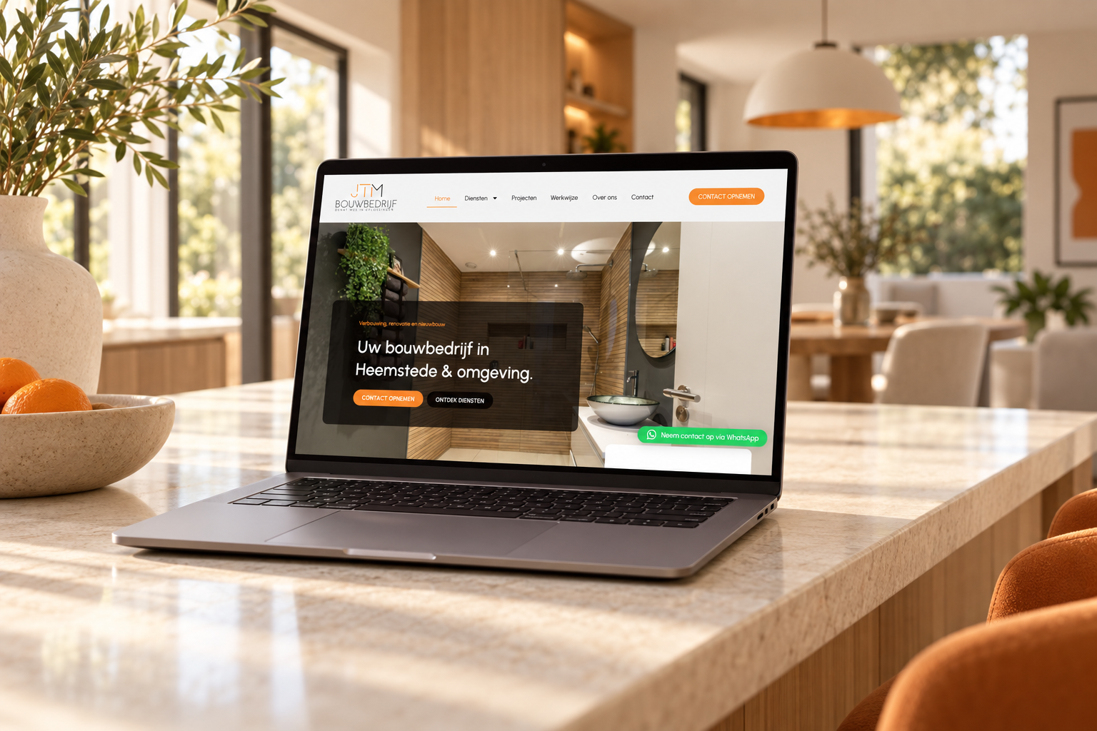 Bouwbedrijf JTM websiteproject